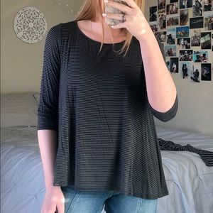 Black & grey striped shirt